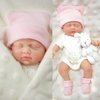 Mire & Mire Reborn Baby Dolls 7 Inch Silicone Doll Mini Realistic Newborn Baby Dolls Silicone Full Body Stress Relief Hand Made（B）