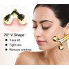 Amirce Face Massager Roller Golden 3D Roller Electric Facial Roller and T Shape Facial Roller Massager Kit Face Roller