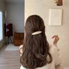 Lemeilleur 4 PCS Elegant Hair Clips Resin Hair Barrettes Sparkly Black & White with Metal Snap Hairpins for Women