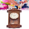 Mini Dollhouse Wall Clock 1:12 Miniature Alarm Clock for Doll House Decoration DIY Craft Minihouse Accessories