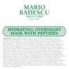 Mario Badescu Hydrating Overnight Mask with Peptides for All Skin Types | Anti-Aging Sleep Mask that Hydrates | Formulated with Palmitoyl Pentapeptide-4 and Palmitoyl Tetrapeptide-7| 2 fl OZ