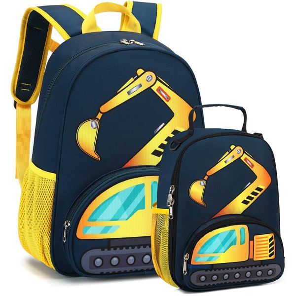 Backpack for Kids Boys Girls Preschool Kindergarten Bookbag Set with Lunch Box Toddler School Bag