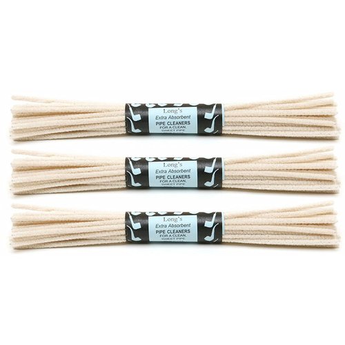 3 Packs of 32 BJ Long 12" Extra Absorbent Churchwarden Pipe Cleaners - 7602-3Q