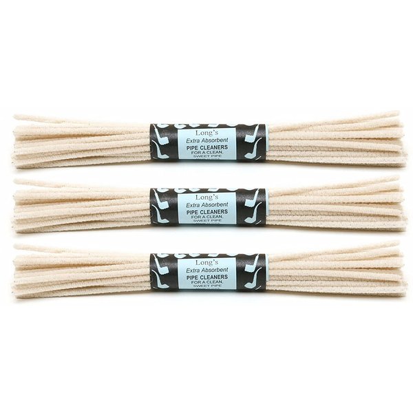 3 Packs of 32 BJ Long 12" Extra Absorbent Churchwarden Pipe Cleaners - 7602-3Q