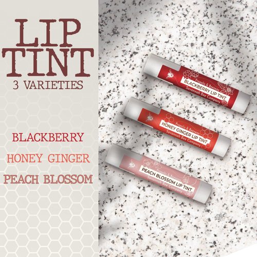 Savannah Bee Company Peach Blossom Lip Tint - Moisturizing Lip Tint for Dry Lips