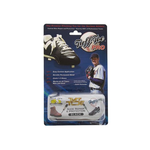 Tuff Toe Pro (BLACK) Baseball Fastpitch Softball Cleat Guard | Pitcher Shoe Drag Protector