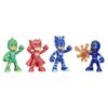 PJ Masks Night Time Mission Glow-in-The-Dark Action Figure Set, Preschool Toy for Kids Ages 3 and Up, 4 Figures and 1 Accessory