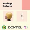DOMPEL Reusable Professional Silicone Gold Cap with Hook | Hair Dyeing and Bleaching | Ideal for Bleach Powder, Blue Hair Dye, and Hair Coloring | Model 664 - CA