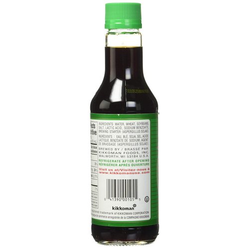 Kikkoman Soy Sauce - Traditionally Brewed, Reduced Sodium Content, Healthy and Authentic, Ideal for Stir-Fries and Marinades – 10 Fl Oz, Pack of 1
