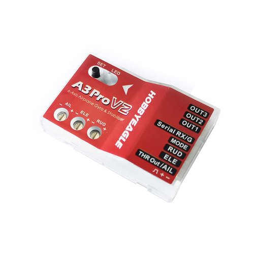 HOBBYEAGLE A3 Pro V2 6-Axis Flight Control Gyroscope Balancing Airplane Gyro Stabilizer for RC Airplane Fixed Wing