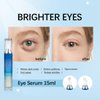 Ofanyia Caffeine Eye Serum, Under Eye Roller Cream for Dark Circles and Puffiness, Reduce Wrinkles and Fine Lines, Eye Roller Serum with 360° Massage Ball Eye Bags Treatment for Men Women