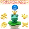 ArtCreativity Frog Bath Sprinkler Toy Set, Includes 1 Frog Fountain, 4 Nozzles, and 1 Ball, Battery-Operated Bathtub and Swimming Pool Toy for Kids, Great Gift for Boys and Girls Ages 3 and Up