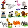 ENHANA 12 Packs Mini Forest Animals Building Blocks Toys Party Favors for Kids,STEM Educational Brick Kits,Goodie Bags, Classroom Prizes, Birthday Valentines Easter Gifts for Kids Boys Girls 1347PCS