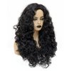 Gerulyss 28 Inches Long Wavy Wigs for Women Black Natural Curly Synthetic Wig Fluffy Costume Wig