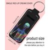 KLLRO RUO Chapstick Holder Keychain Fashion Lipstick Sleeve Lip Balm Portable Pocket Lip Gloss Tube Holder Clip-on Makeup Travel Accessories - Colorful Skull