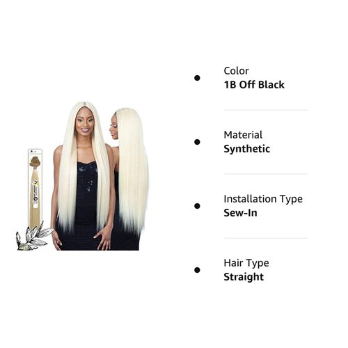 Organique Mastermix STRAIGHT 18" - Shake-N-Go Synthetic Bundle Weave (1Pack,1B)