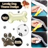 46 Pieces Dog Themed Balloons Include 40 Pieces Dog Paw Print Latex Balloons 3 Pieces Bone Shaped Foil Balloons and 3 Pieces Dog Paw Print Foil Balloons Props for Pets Birthday Party Decorations