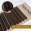 HAICHER Brown Lash Extensions 03 05 07 C D Curl 8-16mm Mixed, Colored Lash Trays for Eyelash Extension (Caramel Brown, 0.05 C 8-16mm)