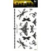 PP TATTOO 1 Sheet Butterfly dragonfly Tattoos Body Art Stickers Color Flash Fake Waterproof Tattoo Stickers for Women Men