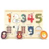 Puzzles for Toddlers 2-4, Wooden Puzzles for Toddlers, Wood Peg Puzzle for Preschool Kids, Number Learning Puzzles Baby Board Puzzle Toys, 1 2 3 Shape Knob Puzzle for Girls Boys 18Months and Up