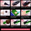 Christmas Chrome Nail Powder, Red Chrome Powder For Nails & X'mas Gold Green Metallic Mirror Nail Chrome Powder & Silver Rose Gold Pink Blue Purple Solid Chrome Powder for Nail Art