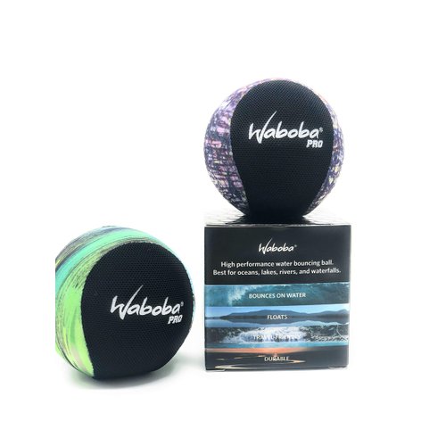 Waboba Ball Pro Water Bouncing Balls Pool Toys Set |2 Pack Bundle | Perfect Lake Toy & Swimming Pool Balls| Great Summer Gift for Kids | Outdoor Water Bounce Skipping Pool Balls | Beach Water Ball