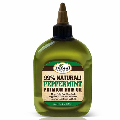 Difeel Premium Natural Hair Oil Peppermint Oil 7.1 Ounce (2-Pack)