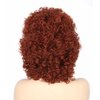 Topcosplay Womens Short Curly Wigs for Black Women Afro Kinky Curls Synthetic Wig for African American Women (Auburn Brown)