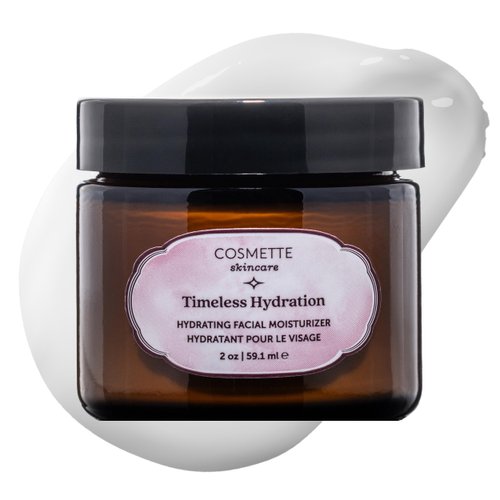 Cosmette Skincare Timeless Hydration Facial Moisturizer, Anti-Aging Face Cream with Rosehip and Meadowfoam Seed Oil, Hyaluronic Acid, and Vitamin C + E, 2 Fl Oz