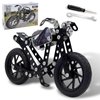 Metal Model Motorcycle Kits - 117 Pcs Erector Sets for Boys Age 8-12, Motobike Building Toys, STEM Kits for Kids Age 8-10, Assembly Car Project for 14 and Up, Gifts for 15 16 Year Old Boys and Adults