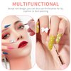 Mirmogo Nail Art Liner Brushes,5pcs Nail Design Brush Set, Nail Dotting Drawing Tool for Long Lines,Thin Details, Fine Drawing, Delicate Coloring, Elongated Lines,Sizes 7/9/11/15/25mm(Pink)