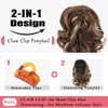 Ponytail Extension, 9 Inch Loose Short Curly Pony Tails Hair Extensions, Wavy Ponytail Hairpieces for Women (Light Brown Mixed Blonde)