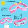 COOLOO Kids Swim Goggles for Age 3-15, 2 Pack Kids Goggles for Swimming with Nose Cover, No Leaking, Anti-Fog, Waterproof
