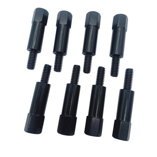 Chrome Plating Black 8 pcs/Set Valve Cover Bolt Set Fits for Chevy 283 305 327 350 383 400 Engines Sbc Stud Kit Black Colour 6mm Thread Diameter