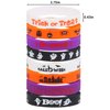 DIYASY Halloween Silicone Wristbands,40 Pcs Rubber Bracelets Halloween Party Favor Trick or Treat Gifts and Goodie Bag Fillers