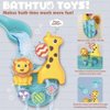 Nenekal Bathing Giraffe Water Toy Set with Lion and Spinning Wheels | Educational Bath Toys for Toddlers | Baby Toys for Kids