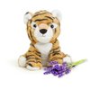 warmies Microwavable & Weighted Stuffed Animals, Tiger - Heated Stuffed Animal Plushie for Warmth & Comfort - Cute Soft Plush Toys for Adults & Children (Boys, Girls, Babies & Toddlers)