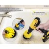 3Pcs Power Drill Brush Attachment - Grout Cleaner for Tile Floors Drill Brush Set Bathroom Cleaner for Pool Tile Tub Shower Scrubber for Cleaning - Kitchen Scrub Brush Car Wash Brush Drill Attachment