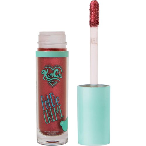 KimChi Chic PotDe Crème Cream Eye Shadow, Shimmery, Easy Application, Smudge-Proof, Quick-Drying, Long-Lasting, Cruelty-Free and Vegan Eye Shadow, Cranberry, 0.21 oz