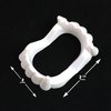 Skeleteen White Teeth Vampire Fangs - Sharp Dracula Monster Teeth for Halloween, Party Favors and Supplies - 12 Pack