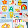 Shuttle Art Paint with Water Coloring Book for Kids, 25 Princess Themed Pages with 2 Brushes, Mess-Free Watercolor Paint Set, Travel-Friendly Art Craft Gift for Toddlers, Birthday Christmas Gift
