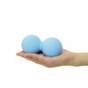 Hard Peanut Massage Ball, Double Lacrosse Massage Ball. Deep Tissue Massage Roller Mobility Ball for Physical Therapy Myofascial Release Muscle Relaxer Acupoint Massage (Blue)