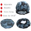 ZKLLGHE Shower Cap for Women Men Shower Hat Waterproof-Double Layer-Reusable Elastic Bath Caps for Boys Girls Hair Cap for Shower