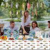 170PCS Gone Fishing Party Decorations Fishing Birthday Party Decorations Include Plates, Cups, Cutlery, Banner, Tablecloth for Ofishally One Birthday Decorations, Serve 24