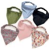 Funlovin Hair Scarf Bandana Headband for Women Scarf Headbands Silk Kerchief Headband Non Slip Elastic Hair Band Black/Floral/Pink/Green/Blue