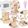 Yutin 5 Individual STEM Science Kits for Kids, Wood Arts and Craft Kits, STEM Toys for Boys Girls Age 8-12 5-7 8 10 12 13 14 Gift Idea, 3D Puzzles Building Engineering Model Kit