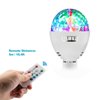OTTFF 3W E27 Disco Ball Lamp RGB Rotating LED Sound Activated Strobe Lights Party Bulb Stage Light for Family Parties,Birthday,Desk Lamp with Remote Control