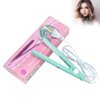 Hair Straightener and Curler, 2 in 1 Mini Bangs Hair Straightener Beauty Flat Iron Heating Curler Ceramic Tourmaline Plate Ionic Flat Iron Hair Curler & Straightener (Green)