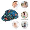 Sea Turtle Shower Cap For Women Adjustable Double Waterproof Layers Bathing Bath Cap Hair Protection Reusable Ladies Spa Salon Shower Hat