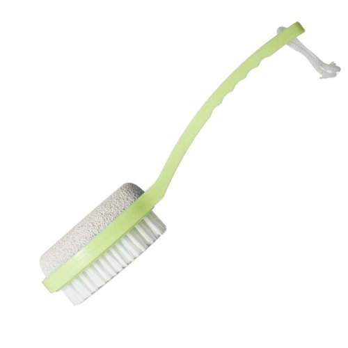 Foot Stone Brush Exfoliating Brush Shower Foot Srubber with Pumice（1 Green）
